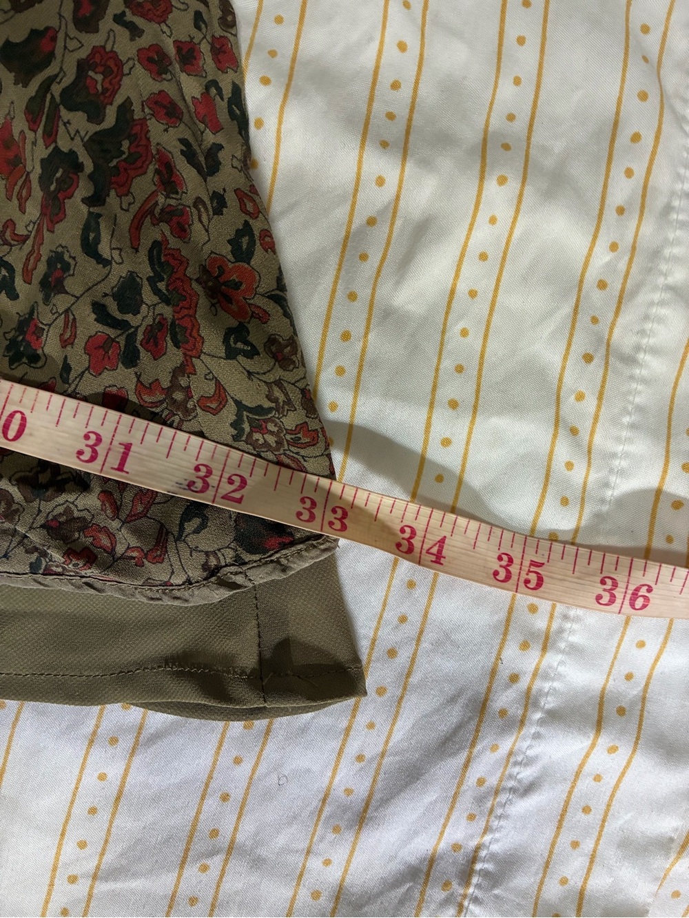 Sundance Floral Maxi Skirt in Olive and Rust Tones - Picture 5 of 11